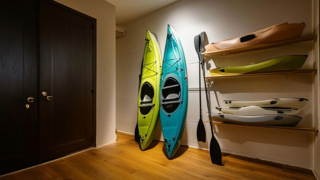 Kayak Storing Standing Upright